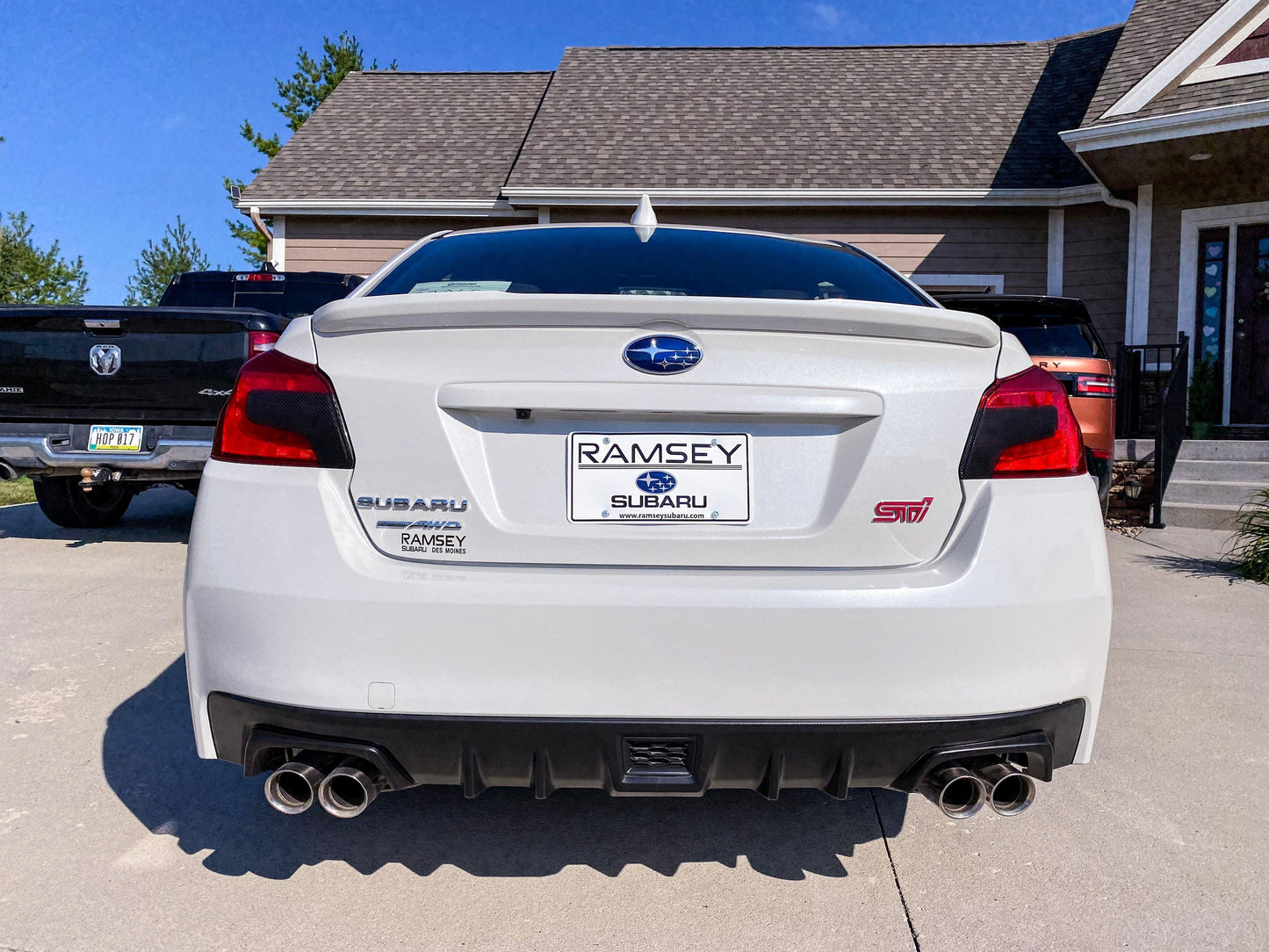 Special Edition Dark Smoke Carbon Fiber Tail Light Overlays - 2015+ WRX / STI - SFB15WRXTLDSCB-  DRIVEN - 3