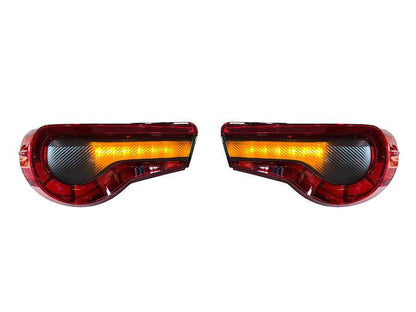 Special Edition Dark Smoke Carbon Fiber Tail Light Overlays - 2017-2021 Toyota 86 / Subaru BRZ - 1786TLDSCF-  DRIVEN - 1