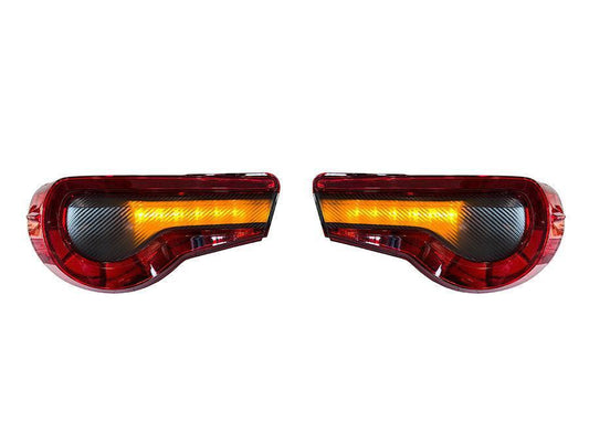 Special Edition Dark Smoke Carbon Fiber Tail Light Overlays - 2017-2021 Toyota 86 / Subaru BRZ - 1786TLDSCF-  DRIVEN - 1