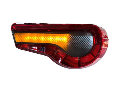 Special Edition Dark Smoke Carbon Fiber Tail Light Overlays - 2017-2021 Toyota 86 / Subaru BRZ - 1786TLDSCF-  DRIVEN - 3