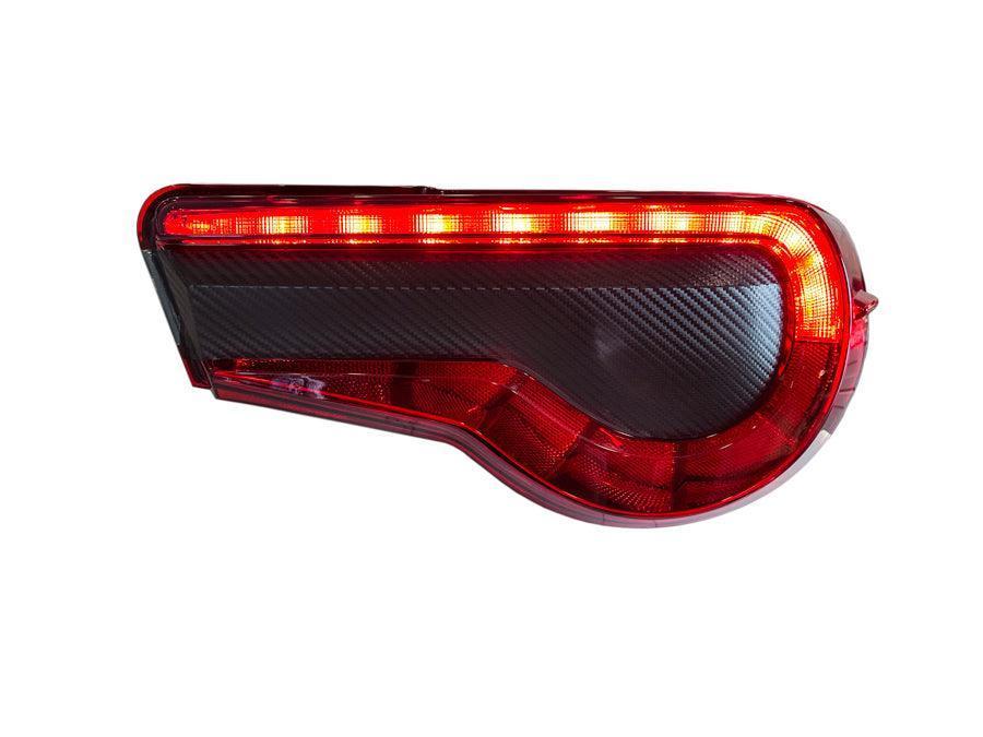 Special Edition Dark Smoke Carbon Fiber Tail Light Overlays - 2017-2021 Toyota 86 / Subaru BRZ - 1786TLDSCF-  DRIVEN - 5