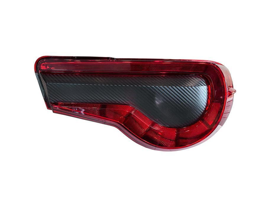 Special Edition Dark Smoke Carbon Fiber Tail Light Overlays - 2017-2021 Toyota 86 / Subaru BRZ - 1786TLDSCF-  DRIVEN - 6