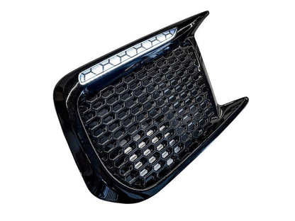 Special Edition Dark Smoke Honeycomb (Hex) JDM DRL Bezel Overlays - 2018-2021 WRX / STI - 15WRXFGDRLHC-  DRIVEN - 1