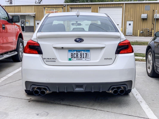 Special Edition Dark Smoke Honeycomb Tail Light Overlays - 2015-2021 WRX / STI - SFB15WRXTLDSHC-  DRIVEN - 2