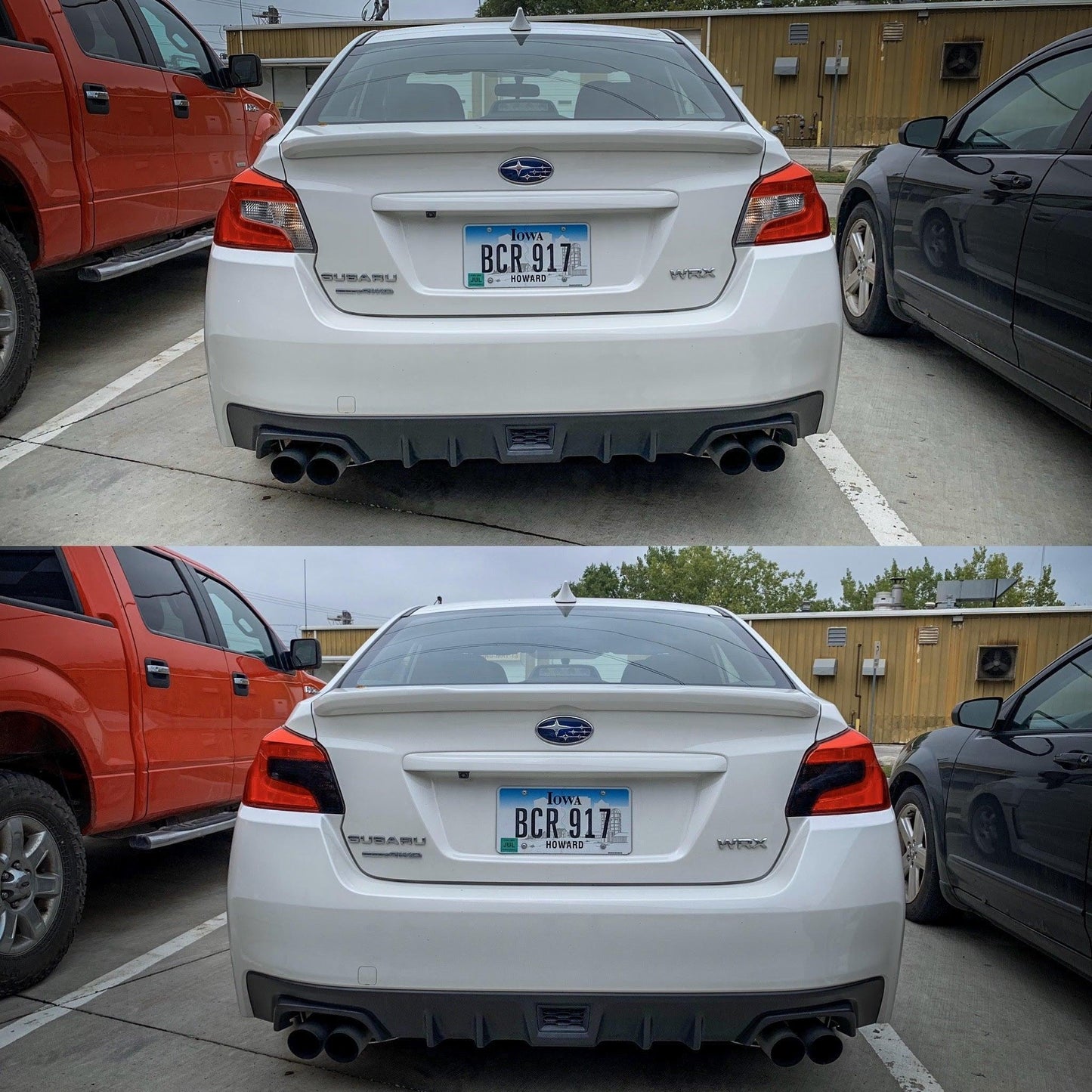 Special Edition Dark Smoke Honeycomb Tail Light Overlays - 2015-2021 WRX / STI - SFB15WRXTLDSHC-  DRIVEN - 3