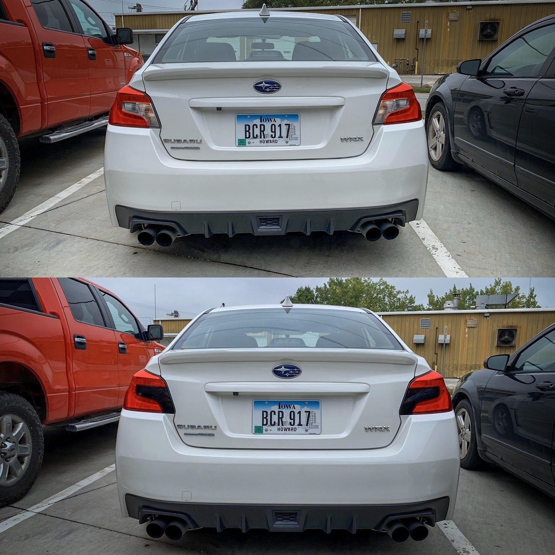 Special Edition Dark Smoke Honeycomb Tail Light Overlays - 2015-2021 WRX / STI - SFB15WRXTLDSHC-  DRIVEN - 3