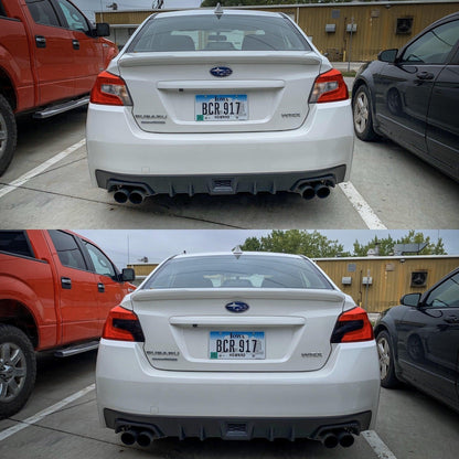 Special Edition Dark Smoke Honeycomb Tail Light Overlays - 2015-2021 WRX / STI - SFB15WRXTLDSHC-  DRIVEN - 3