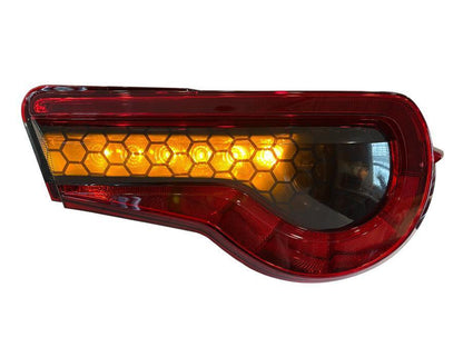 Special Edition Dark Smoke Honeycomb Tail Light Overlays - 2017-2021 Toyota 86 / Subaru BRZ - 1786TLDSHC-  DRIVEN - 3