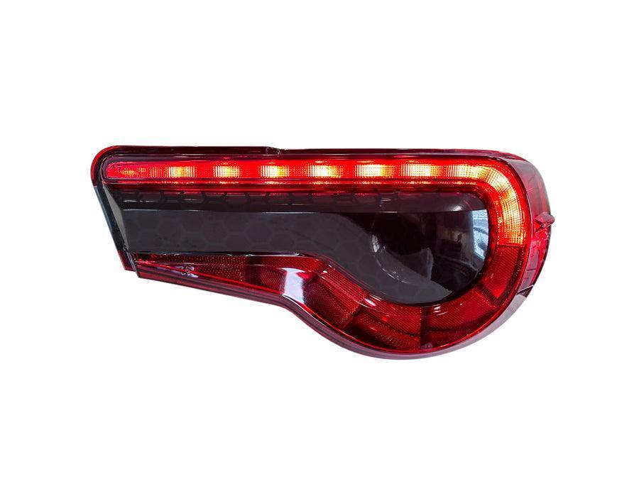 Special Edition Dark Smoke Honeycomb Tail Light Overlays - 2017-2021 Toyota 86 / Subaru BRZ - 1786TLDSHC-  DRIVEN - 4
