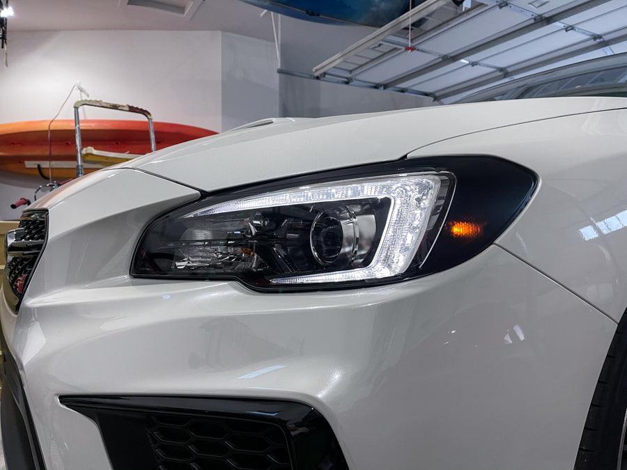 Special Edition Dark Smoke Stealth Headlight Overlays - 2015-2020 WRX / STI - 15WRXHLDSST-  DRIVEN - 5