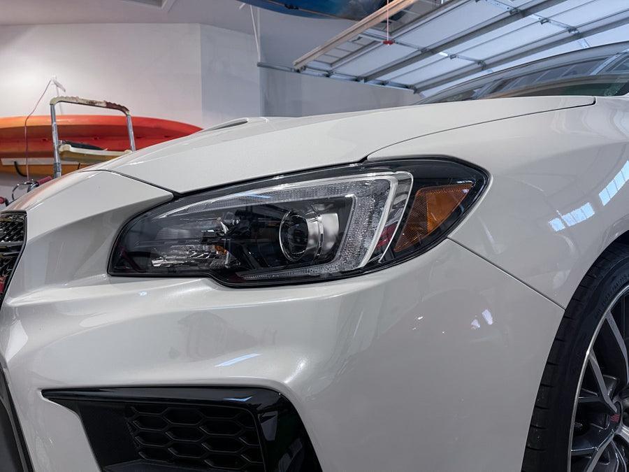 Special Edition Dark Smoke Stealth Headlight Overlays - 2015-2020 WRX / STI - 15WRXHLDSST-  DRIVEN - 7