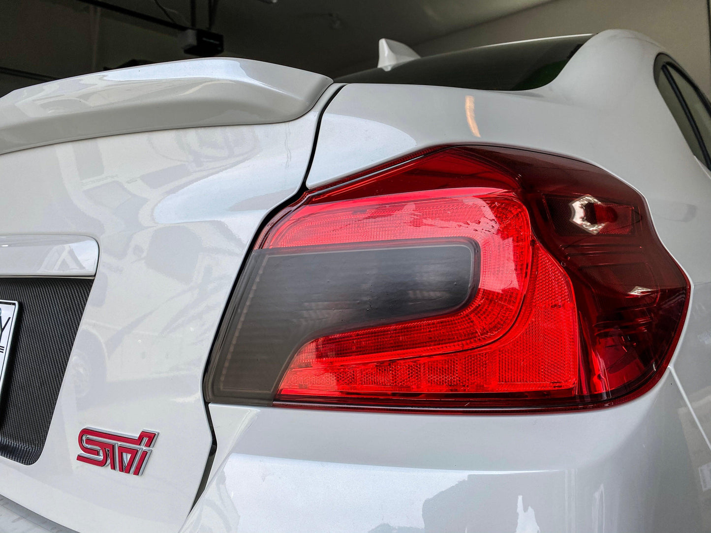 Special Edition Dark Smoke Stealth Tail Light Overlays - 2015+ WRX / STI - SFB15WRXTLDSST-  DRIVEN - 1