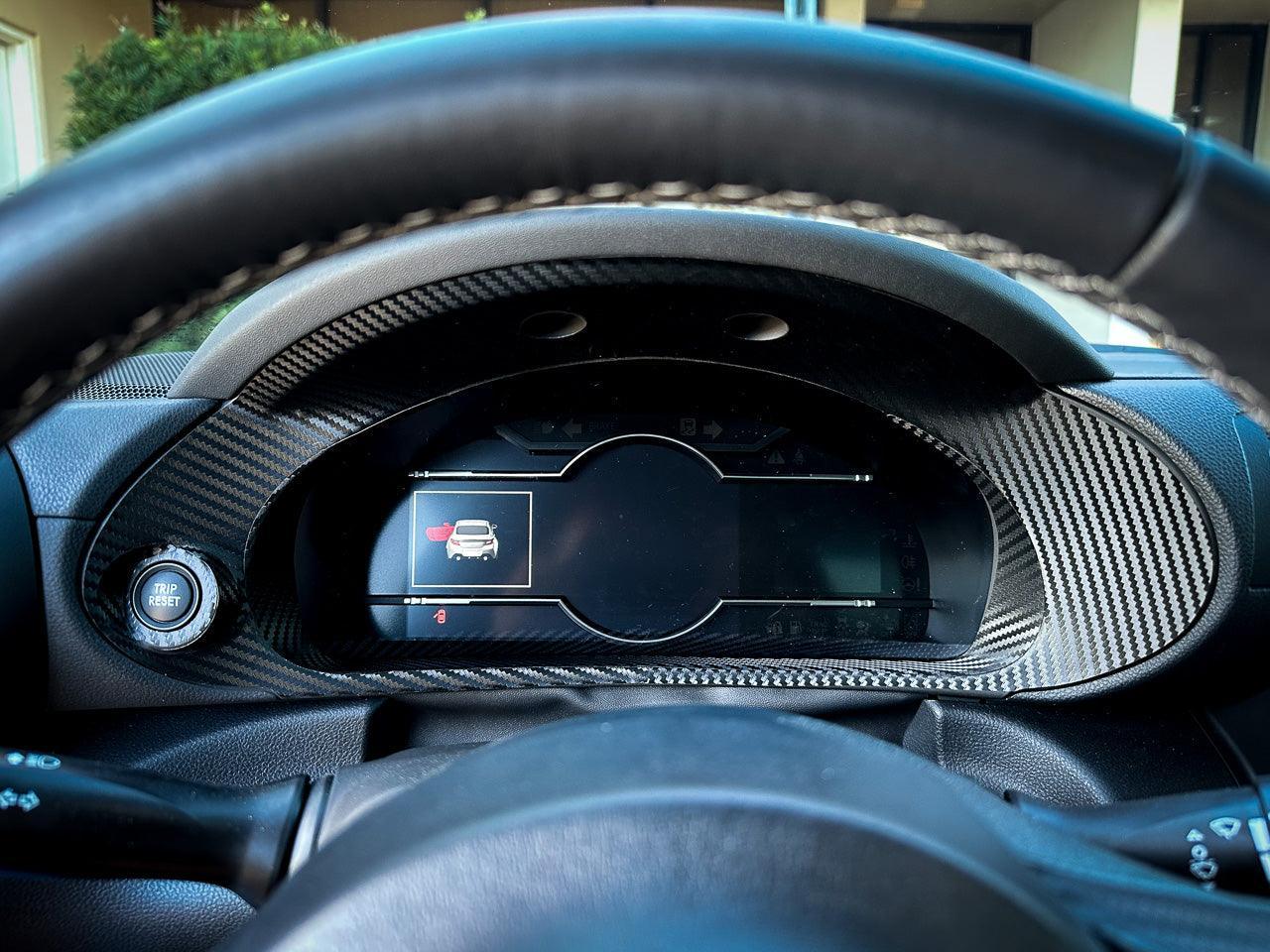 Speedometer Cluster 3D Carbon Overlay (5 Pieces) - 2022+ BRZ / GR86 - 22BRZSPEEDO-3DBL-22BRZSPEEDO-3DBR-  DRIVEN - 2