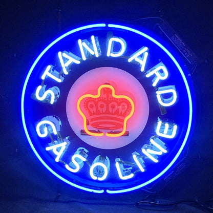 Standard Gasoline Crown Neon Light Sign - ME950-  DRIVEN - 3