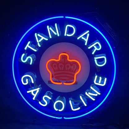Standard Gasoline Crown Neon Light Sign - ME950-  DRIVEN - 2