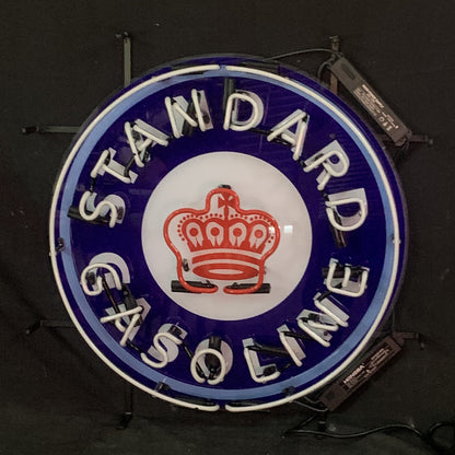 Standard Gasoline Crown Neon Light Sign - ME950-  DRIVEN - 4