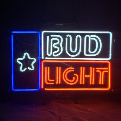 Star and Bud Light Beer Neon Sign Light - CN004-  DRIVEN - 2