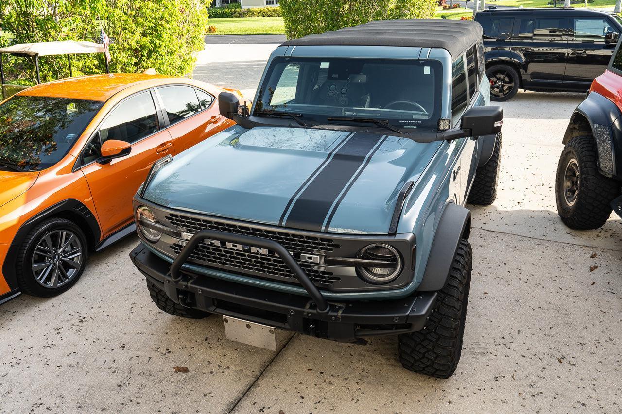 Stealth Clear Badlands Topographic Map Hood Overlay - 2021+ Bronco - 21BRONCOTOPOCL-21BRONCOTOPOCL-X2-  DRIVEN - 12