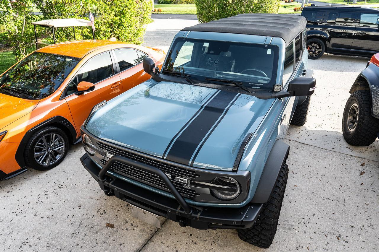 Stealth Clear Badlands Topographic Map Hood Overlay - 2021+ Bronco - 21BRONCOTOPOCL-21BRONCOTOPOCL-X2-  DRIVEN - 15