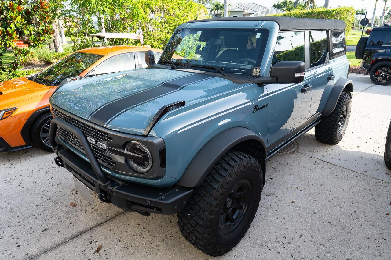 Stealth Clear Badlands Topographic Map Hood Overlay - 2021+ Bronco - 21BRONCOTOPOCL-21BRONCOTOPOCL-X2-  DRIVEN - 18