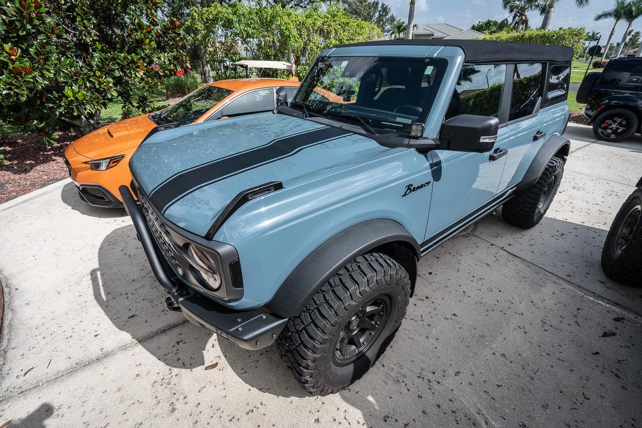 Stealth Clear Badlands Topographic Map Hood Overlay - 2021+ Bronco - 21BRONCOTOPOCL-21BRONCOTOPOCL-X2-  DRIVEN - 20