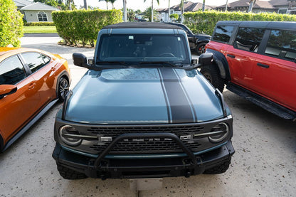 Stealth Clear Badlands Topographic Map Hood Overlay - 2021+ Bronco - 21BRONCOTOPOCL-21BRONCOTOPOCL-X2-  DRIVEN - 9