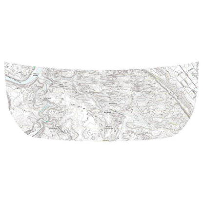 Stealth Clear Moab Topographic Map Hood Overlay - 2021+ Bronco - 21BRONCOTOPOCL-MB-21BRONCOTOPOCL-MBX2-  DRIVEN - 1