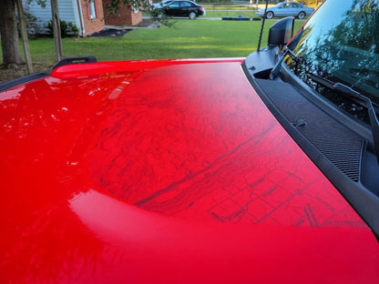 Stealth Clear Moab Topographic Map Hood Overlay - 2021+ Bronco - 21BRONCOTOPOCL-MB-21BRONCOTOPOCL-MBX2-  DRIVEN - 3