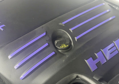 Engine Cover STRIPE Decals - 09-23 Challenger 5.7L - Challenger:EC-Stripes-01-Challenger:EC-Stripes-03-Challenger:EC-Stripes-02-Challenger:EC-Stripes-04-Challenger:EC-Stripes-05-  DRIVEN - 4