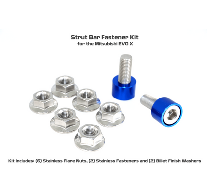 ZSPEC Strut Bar Fastener Kit for Mitsubishi Lancer EVO X 10, Stainless & Billet - ZSD-379710-ZSD-379727-ZSD-379734-ZSD-379741-ZSD-379758-  DRIVEN - 5