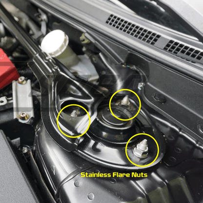 ZSPEC Strut Bar Fastener Kit for Mitsubishi Lancer EVO X 10, Stainless & Billet - ZSD-379710-ZSD-379727-ZSD-379734-ZSD-379741-ZSD-379758-  DRIVEN - 4