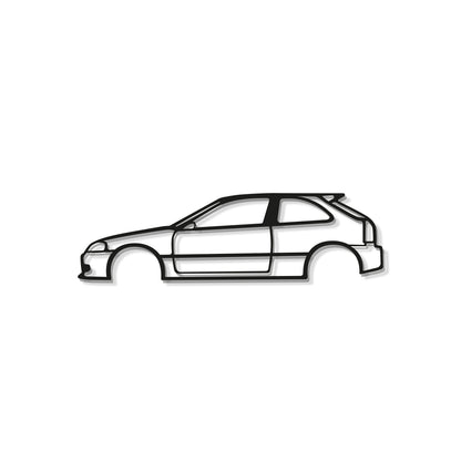 Civic EK Metal Car Wall Art - MT0901 - MT0901B49L-MT0901B69L-MT0901B80L-MT0901B99L-MT0901B120L-  DRIVEN - 8