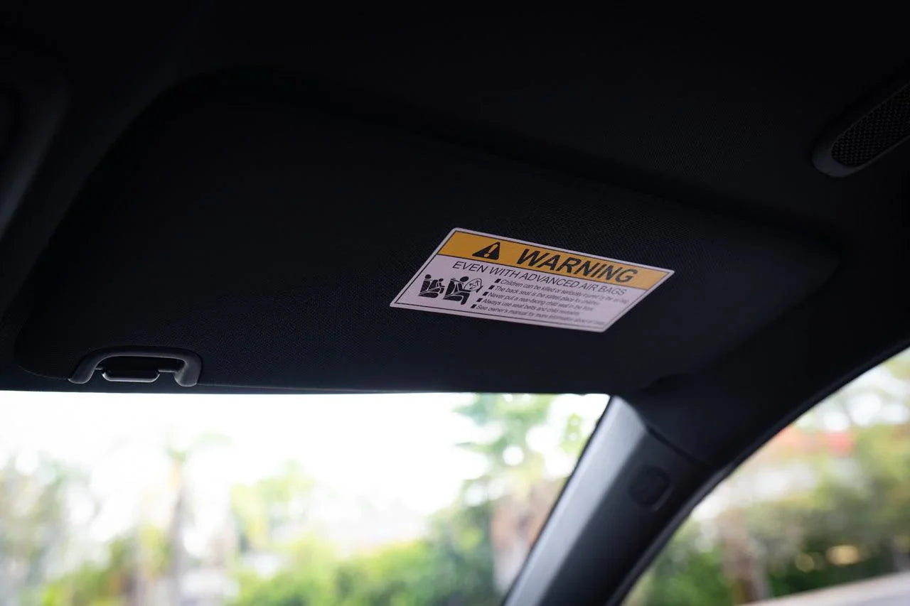 Sun Visor Air Bag Warning Overlays - 2023+ Integra - 23INTAB-MB-  DRIVEN - 3
