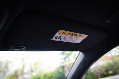 Sun Visor Air Bag Warning Overlays - 2023+ Integra - 23INTAB-MB-  DRIVEN - 3