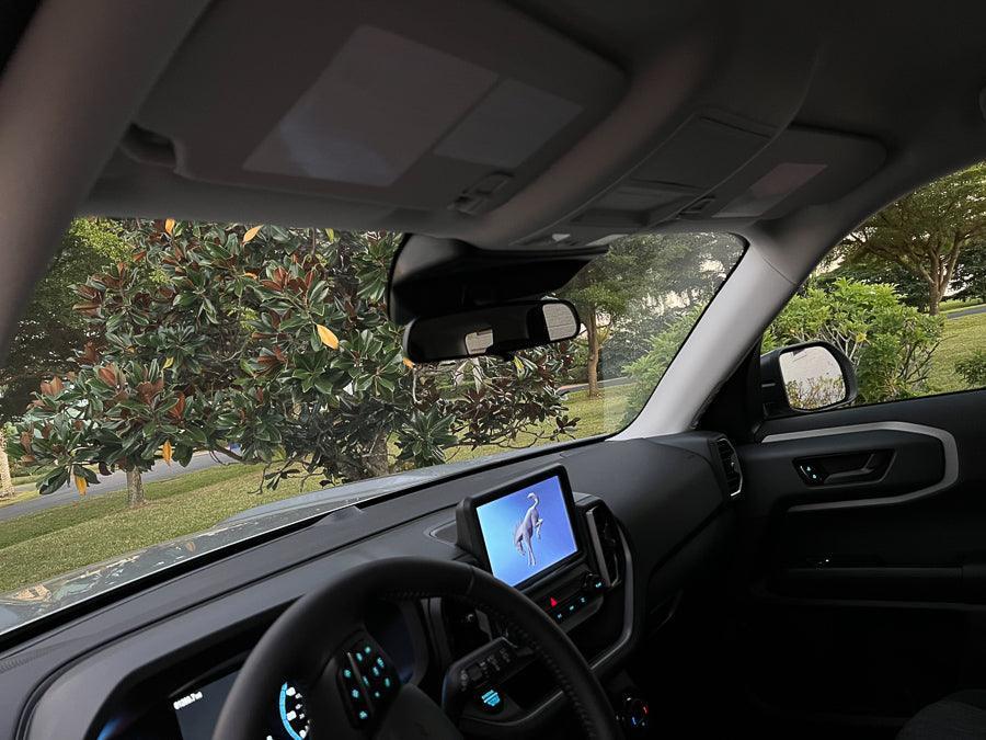 Sun Visor Warning Overlays - 2021+ Bronco Sport - 21BSPORTSUNV-WH-21BSPORTSUNV-MB-21BSPORTSUNV-GB-21BSPORTSUNV-3DB-  DRIVEN - 1