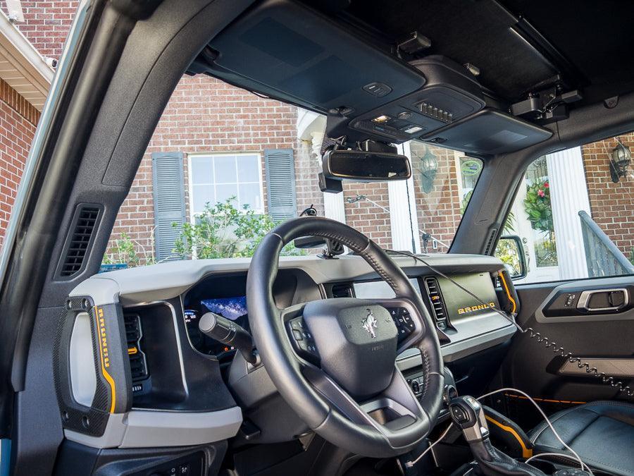 Sun Visor Warning Overlays - 2021+ Bronco / 2024+ Ranger Raptor - 21BRONCOSUNV-MB-21BRONCOSUNV-3DB-  DRIVEN - 1