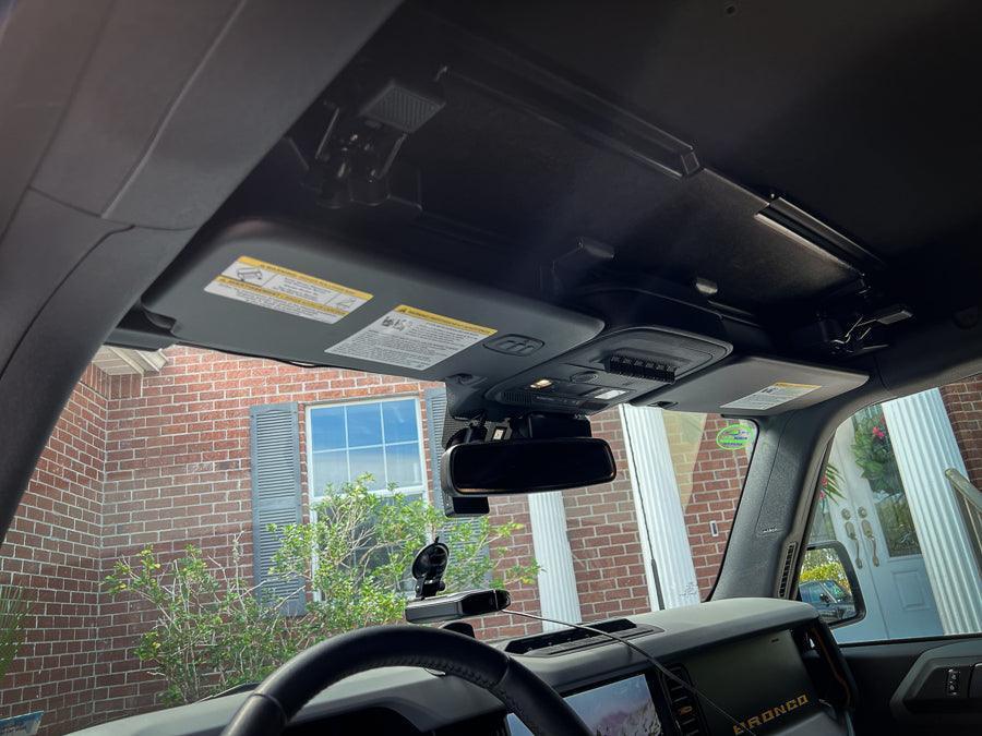 Sun Visor Warning Overlays - 2021+ Bronco / 2024+ Ranger Raptor - 21BRONCOSUNV-MB-21BRONCOSUNV-3DB-  DRIVEN - 5