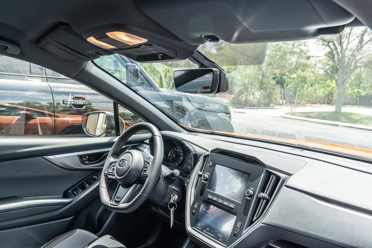 Sun Visor Warning Overlays fits 2022+ WRX / BRZ - 22WRXUNV-MB-22WRXUNV-3DB-  DRIVEN - 1