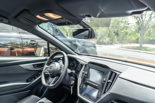 Sun Visor Warning Overlays fits 2022+ WRX / BRZ - 22WRXUNV-MB-22WRXUNV-3DB-  DRIVEN - 1