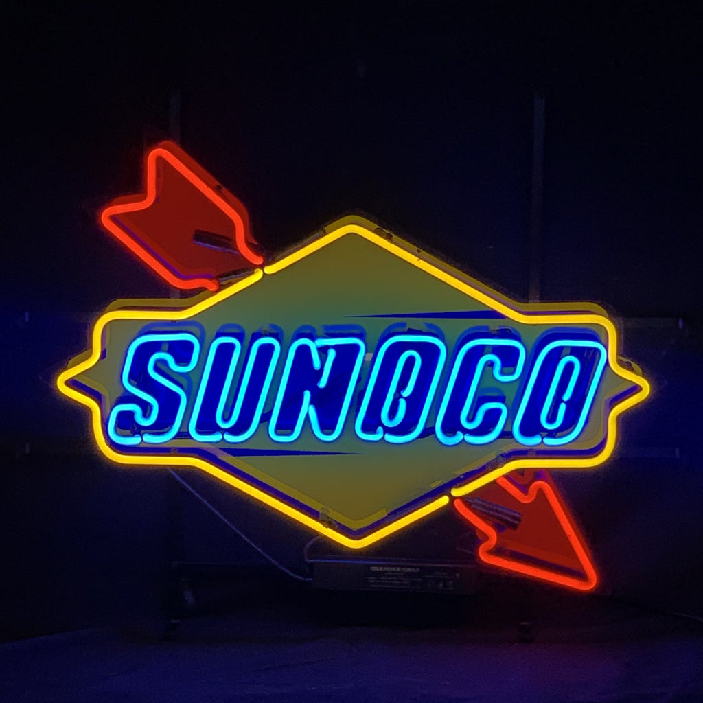 Sunoco Gasoline Company Logo Neon Signs - ME485-  DRIVEN - 2