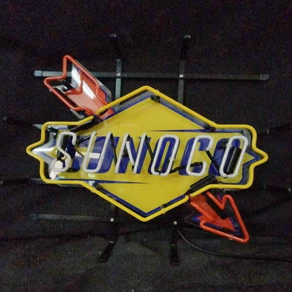 Sunoco Gasoline Company Logo Neon Sign Light - MA039-  DRIVEN - 3