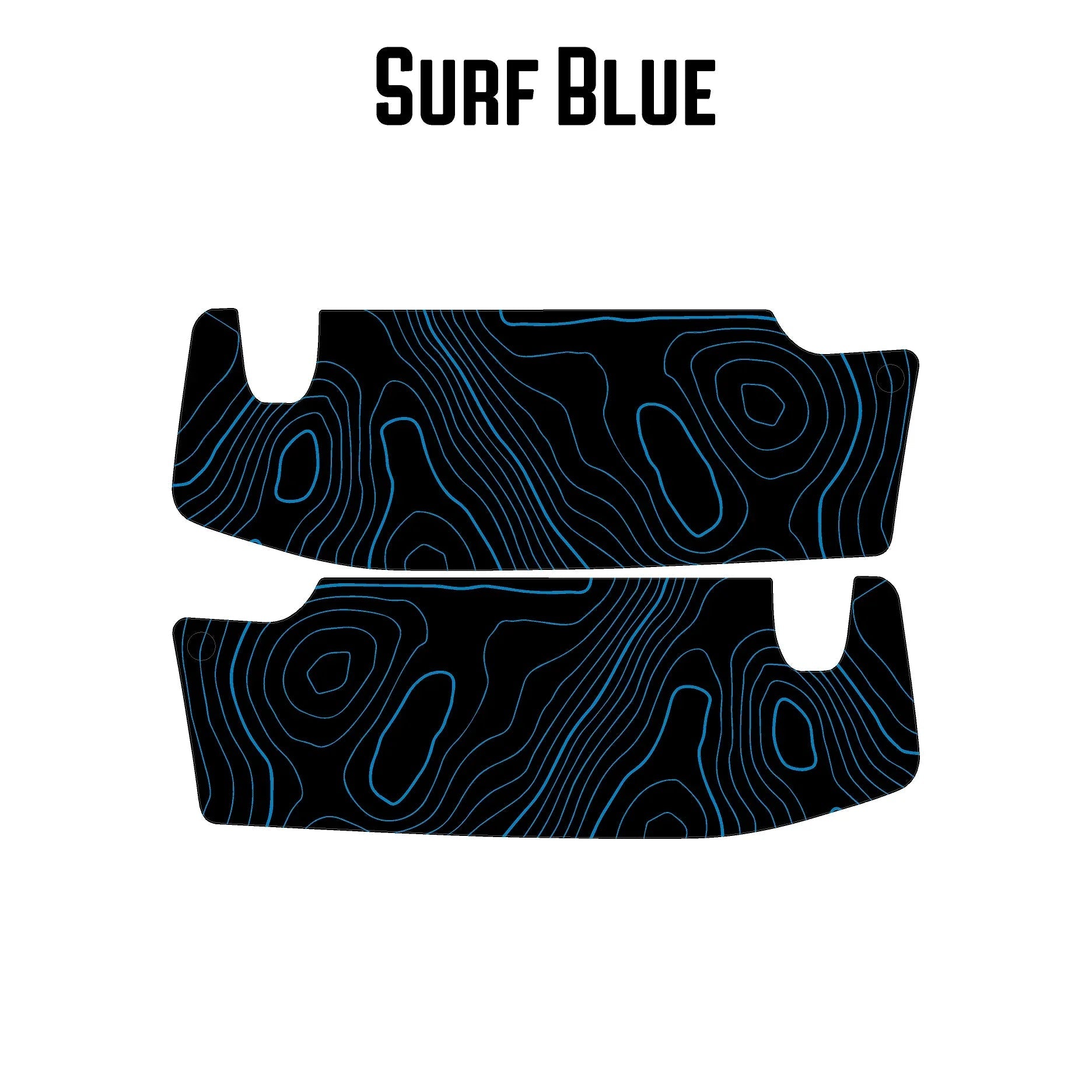 Topographic Map Sun Visor Overlays - 2018+ Jeep Wrangler JL / Jeep Gladiator JT - JLVISORFULLTP-RRNHL-JLVISORFULLTP-RRHL-JLVISORFULLTP-DDSNHL-JLVISORFULLTP-DDSHL-JLVISORFULLTP-SBNHL-  DRIVEN - 6