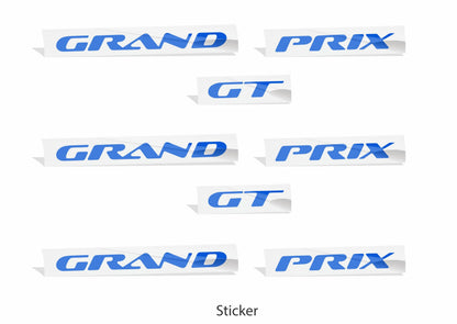 Door and Trunk Badge Overlays set of 3 - 97-03 Grand Prix GT - PO:GP:G6:GT-B-01-PO:GP:G6:GT-B-02-PO:GP:G6:GT-B-03-PO:GP:G6:GT-B-04-PO:GP:G6:GT-B-05-  DRIVEN - 5