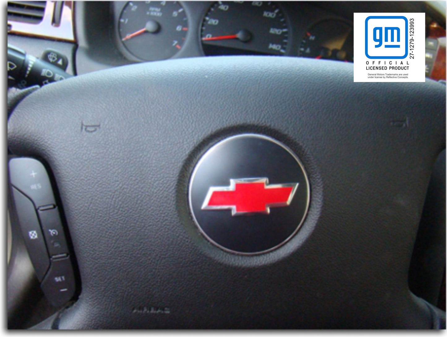 Steering Wheel Bowtie Overlay Decal - 06-13 Impala - IMPALA:SWO-01-IMPALA:SWO-02-IMPALA:SWO-03-IMPALA:SWO-04-IMPALA:SWO-05-  DRIVEN - 1