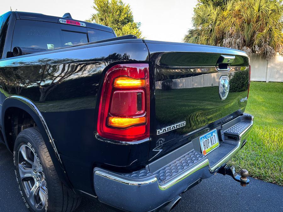 Tail Light Overlays - 2019-2022 RAM 1500 (w/ Blind Spot and Cross Path Detection) - 19RAMTLDS-19RAMTLLS-19RAMTLSY-19RAMTLCF-19RAMTLHC-  DRIVEN - 14