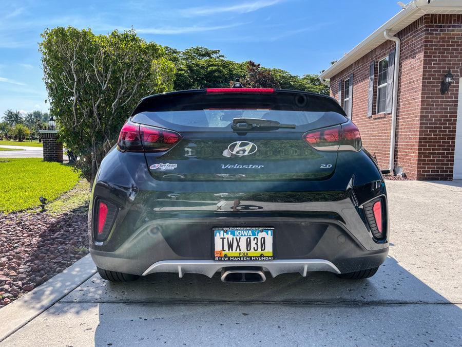 Taillight Overlays - 2018-2022 Hyundai Veloster - 18VELTL-DS-18VELTL-LS-18VELTL-RD-18VELTL-DSLX-18VELTL-DSST-  DRIVEN - 1