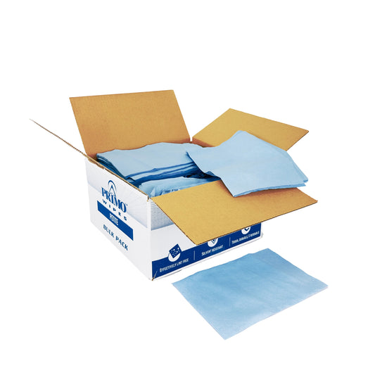 PRIMO® | Professional Shop Towels | Wipes Petite Blue Wipers | 600 Ct | 7" x 12" Avg Size - 594503-  DRIVEN - 1