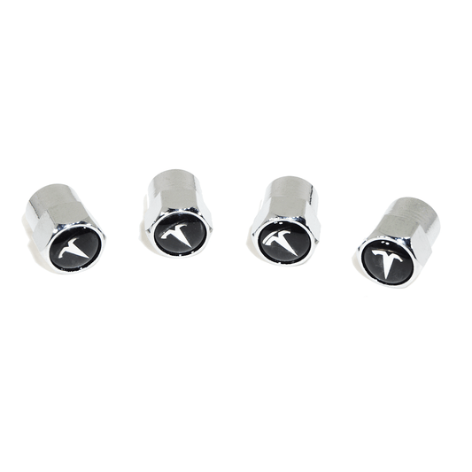 Chrome Valve Stem Tire Caps, Style: Tesla - ZSD-577598-  DRIVEN - 1