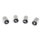 Chrome Valve Stem Tire Caps, Style: Tesla