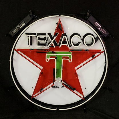 Texaco Gasoline Neon Signs Light - ME942-  DRIVEN - 3